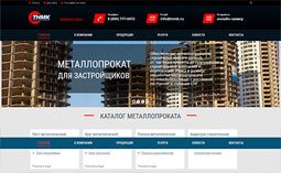 Портфолио ПромТехСайт - сайт по продажи металлопроката